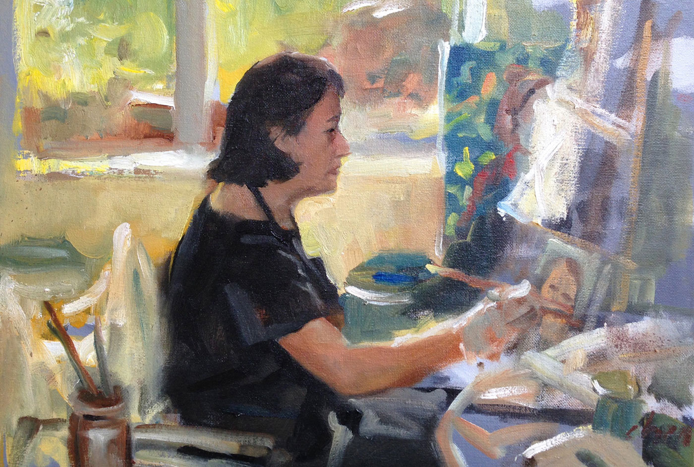 learn oil painting with Yong Chen