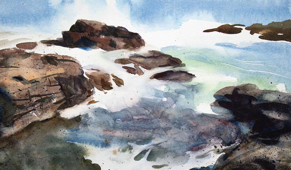 learn watercolor with Yong Chen