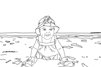 traceable_baby_girl_backlight_beach
