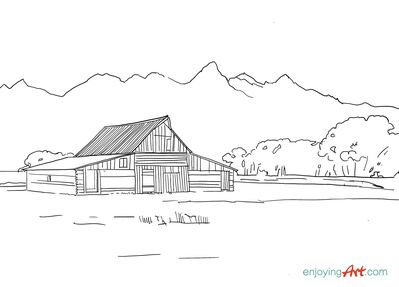 traceable_morning_barn_mountains
