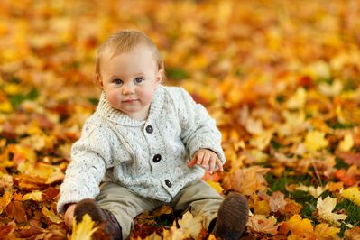 Keywords: autumn,leaves,leafs,outdoors,fall,baby,child,sweater