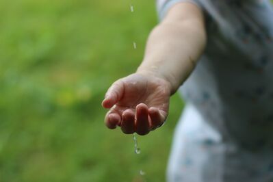 Keywords: hand,rain