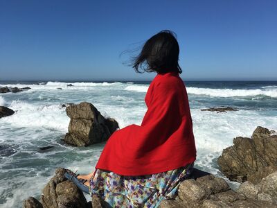 Keywords: beach,ocean,water,woman,sea,seating