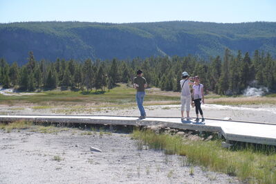 Keywords: yellowstone,mist,yellowstone national park,sky