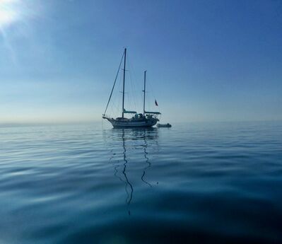 Keywords: sailboat,ship,ocean,blue,reflection