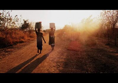 Keywords: women,woman,walking,path,carrying,basket,sunrise,How to put Mood and Feeling in a watercolor painting - 43:15