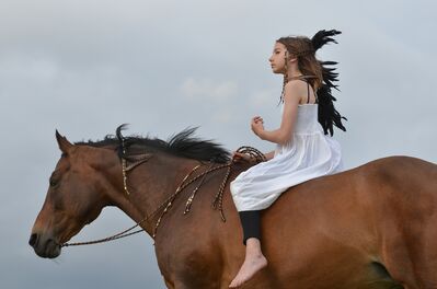 Keywords: girl,rider,horse