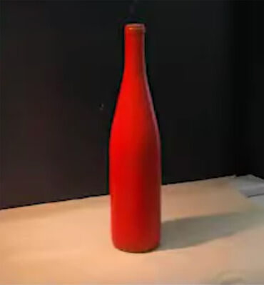 Keywords: basic acrylic painting - color composition in red