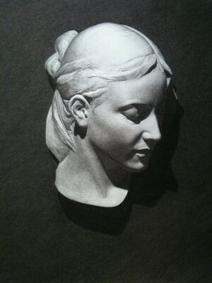 Keywords: cast_drawing_by_hogni,lady,bust