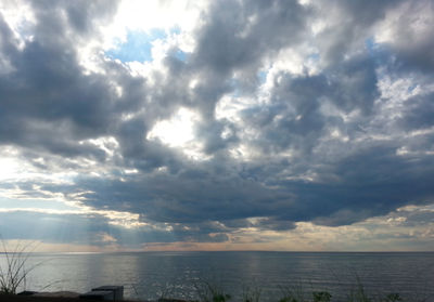 Keywords: dramatic sky over water,clouds