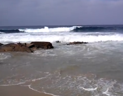 Keywords: painting a breakwater and surf