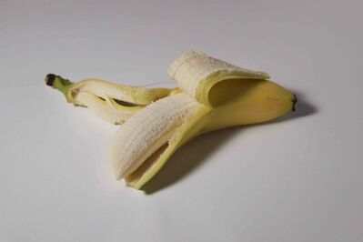 Keywords: banana,peal,yellow,painting a banana using wet and dry techniques