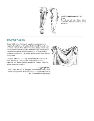 Keywords: Sagging Fabric,half-lock folds from the front,12-week Drawing Fundamentals class 7 (March 16 2021) - 2:42:52