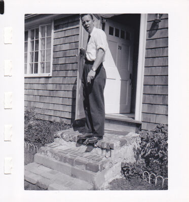 1959 Phil at the front door 70 Waterfield Road
