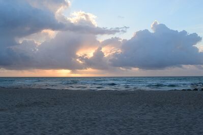 Keywords: clouds,beach,sunset