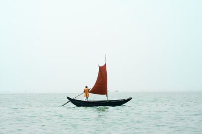 Keywords: pexels-md-towhidul-islam-3013018,boat,red sail,man,ocean