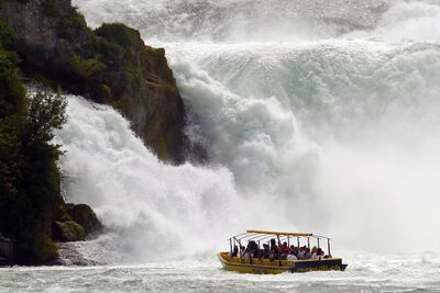 Keywords: rhine,fall,rhine falls,waterfall,boat