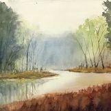 Doug Sutherland~ Where I Like To Be ~ Watercolor