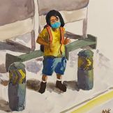 Mann Khine ~ A Kid ~ Watercolor