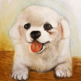 Alan Green ~ Dog ~ Watercolor