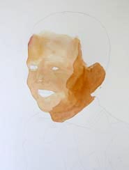 How to paint a boy in watercolor step by step.